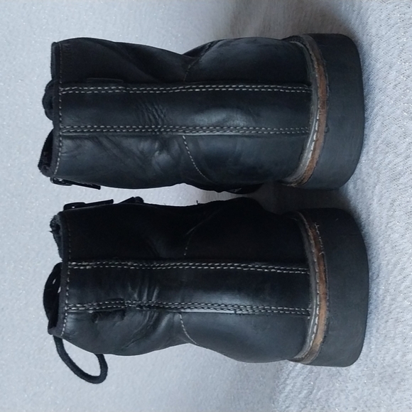 MARK NASON SKECHERS Size 10 Black Leather Lace Up Chukka Ankle Boots Wellington main image 9